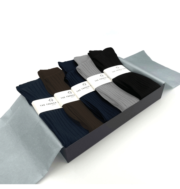 5 pairs sets pure mercerized cotton knee-high socks handly remeshed