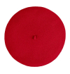 high quality unisex red wool beret made in europe