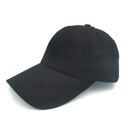 Casquette noire haut de gamme unisexe made in europe coton premium